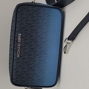 Michael Kors Navy to Sky Blue Gradient Belt Bag